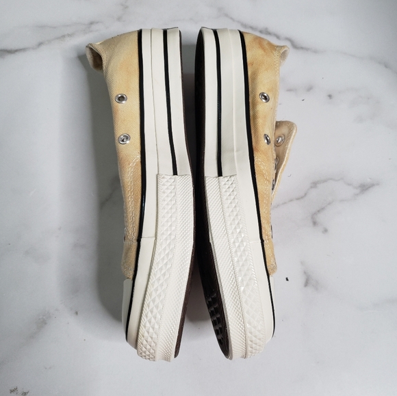 Converse Laceless Slip On Low Top Sneakers Size 8 Yellow - Picture 3 of 8